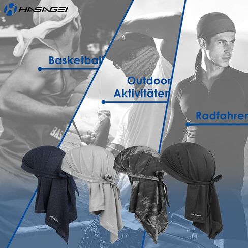 Bandanas Skull Caps for Men, Women Breathable Neck Gaiters, Sweat Wicking Do Rags Head Wraps, Helmet Liner Durag in Kuwait