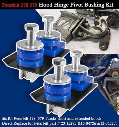 (Both-Side) for Peterbilt Parts M134708R & M134708L for Lower Hood Pivot Repair Assy and Engine Hood Hinge Pivot Bolt Kit, for Peterbilt 379 378 377 Hood Parts in Kuwait