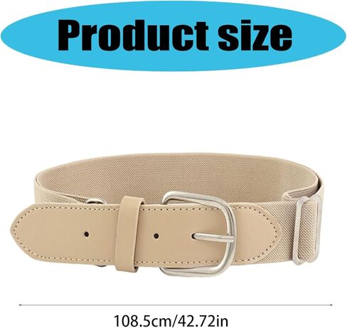 Teenage Elastic Baseball Waist Belt Stretchy Softball Waist Band Fashionable Decorative Metal Buckle Waistband in Saudi Arabia