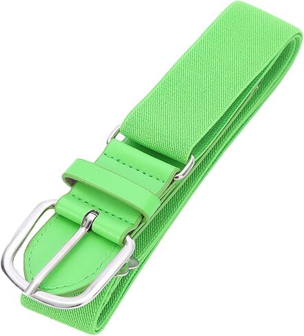 Teenage Elastic Baseball Waist Belt Stretchy Softball Waist Band Fashionable Decorative Metal Buckle Waistband in Saudi Arabia