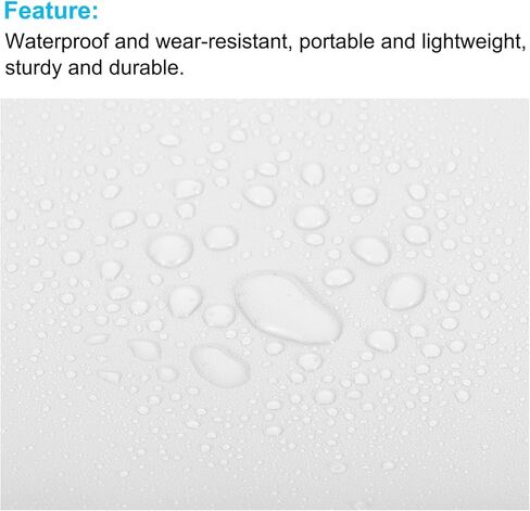 PATIKIL Waterproof Zipper Bag, 2 Pack Leatherette Small Compact Bills Bank Deposit Cash Storage Pouch for Office, Sky Blue in Kuwait