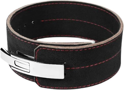 Premium Cowhide Leather Weightlifting Belt - Four Layers Lever Buckle for Men & Women - Ideal for Squats & Strength Training in Saudi Arabia