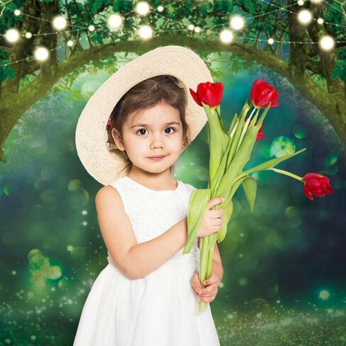 Funnytree 82 "× 59" الربيع مسحور حديقة خلفية الغابات الجنية العجائب الغابات خلفية الزفاف استحمام الطفل عيد ميلاد حزب راية كعكة سحق ديكور استوديو صورة الدعامة كشك الصور in Saudi Arabia