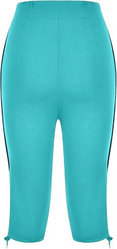 2025 Summer Capris for Women Low Rise Drawstring Capri Pants Casual Lightweight Yoga Workout Pant Knee Length Lounge in Kuwait