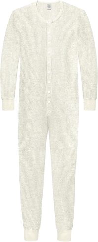 City Threads Made in USA Mens Union Suit Thermal Set Long John Onesie Footie Perfect for Sensitive Skin & Sensory Friendly in Saudi Arabia