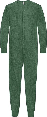 City Threads Made in USA Mens Union Suit Thermal Set Long John Onesie Footie Perfect for Sensitive Skin & Sensory Friendly in Saudi Arabia