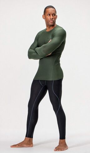 DEVOPS 3 Pack Men's UPF 50+ Long Sleeve Compression Shirts Quick Dry, Cool Gear for Garage Garden Gym Yard and Workouts in Saudi Arabia