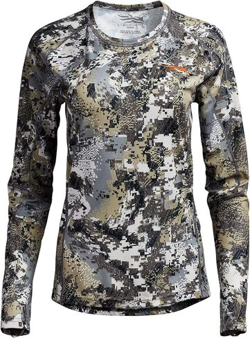 SITKA Gear Women's Hunting Core Lightweight Camo Crew Long Sleeve Shirt in Kuwait