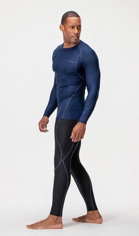 DEVOPS 3 Pack Men's UPF 50+ Long Sleeve Compression Shirts Quick Dry, Cool Gear for Garage Garden Gym Yard and Workouts in Saudi Arabia