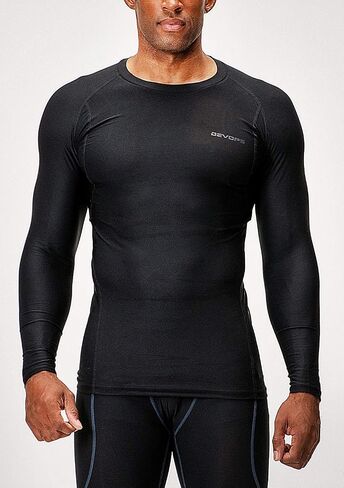 DEVOPS 3 Pack Men's UPF 50+ Long Sleeve Compression Shirts Quick Dry, Cool Gear for Garage Garden Gym Yard and Workouts in Saudi Arabia