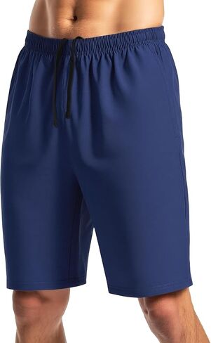 Men's Athletic Shorts 9'' Quick Dry Workout Running Shorts Lightweight Sports Gym Basketball Shorts with Pockets in Saudi Arabia