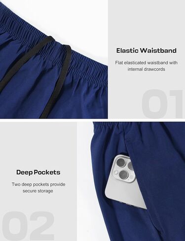 Men's Athletic Shorts 9'' Quick Dry Workout Running Shorts Lightweight Sports Gym Basketball Shorts with Pockets in Saudi Arabia