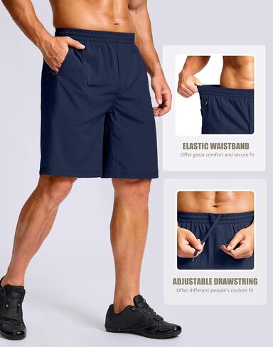 Bikewa Men's Mountain Bike Shorts 4D Padded Baggy Bicycle Biking Riding Lightweight Cycling Shorts with Zipper Pockets in Kuwait