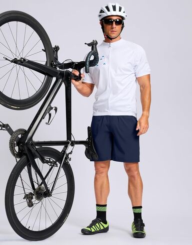 Bikewa Men's Mountain Bike Shorts 4D Padded Baggy Bicycle Biking Riding Lightweight Cycling Shorts with Zipper Pockets in Kuwait