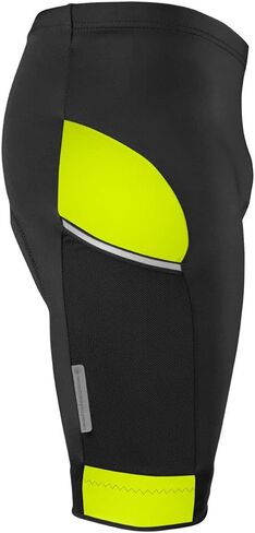 | Men's All Day Padded Bike Shorts | Reflective Side Mesh Pockets | Made in USA in Saudi Arabia