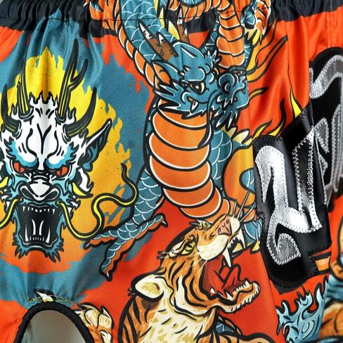 Muay Thai Boxing Shorts, MMA Training Kickboxing Trunks Retro Shorts in Saudi Arabia