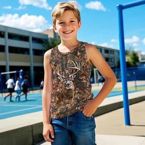 Boys Tank Top for Kids Sleeveless Shirts for Children in Saudi Arabia