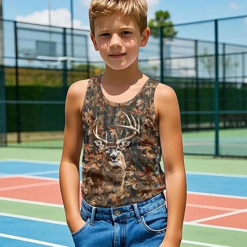 Boys Tank Top for Kids Sleeveless Shirts for Children in Saudi Arabia