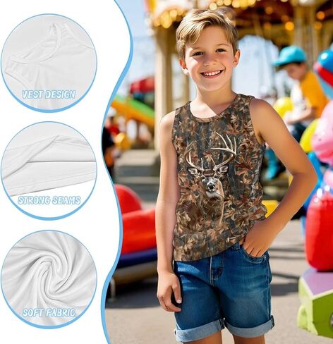 Boys Tank Top for Kids Sleeveless Shirts for Children in Saudi Arabia