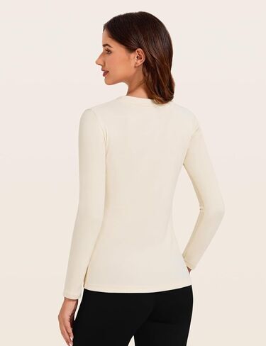 Tournesol Women's Long Sleeve Thermal Shirts Crew Neck Underwear Tops Fleece Lined Undershirt Ultra Soft Baselayer for Winter in Kuwait