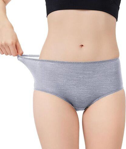 Women’s Merino Wool High-Waisted Underwear, Quick-Drying Briefs for Hiking Outdoors in Kuwait