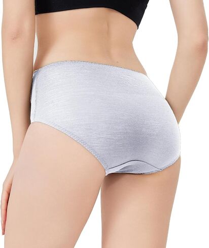 Women’s Merino Wool High-Waisted Underwear, Quick-Drying Briefs for Hiking Outdoors in Kuwait