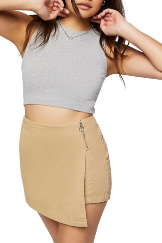 Forever 21 Women's High-Rise Chambray Skort in Saudi Arabia