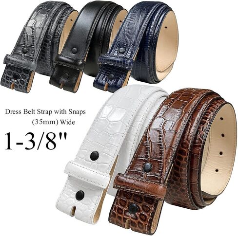 حزام حزام جلدي أصلي لبشرة البقر مع اللقطات ، 1-3/8 "(35 مم) و 1-1/2" (38 مم) in Saudi Arabia
