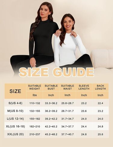 Tournesol Women's 2 Pack Long Sleeve Tops Tops Mock Dock Inteld Weat Top Bold Weather Warm Freece مبطمة مبطنة in Kuwait