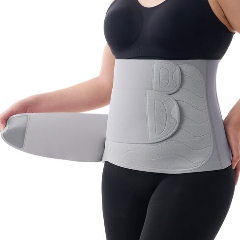 Momcozy Ergowrap Postpartum Belly Band, 3D Abdomen Lifting & Ergonomic Back Support Abdominal Binder, Seamless & Invisible Wrap Shapewear for Postpartum C-Section Recovery, Daily Wear, Exercise in Saudi Arabia