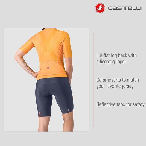 CASTELLI Women’s Prima 2 DT Bibshort, Endurance Shorts for Road & Gravel Biking with Seat Pad & High-Visibility Reflectivity in Saudi Arabia