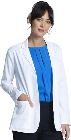 Cherokee Women's Lab Coat 28" Button Up Front Consultation Coat CK451 in Saudi Arabia