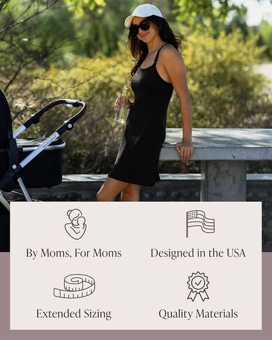 Kindred Bravely Stevie Active Racerback Nursing Dress | Maternity & Breastfeeding Tennis Dress in Saudi Arabia