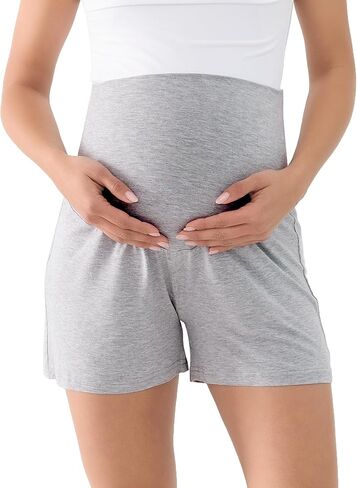 شورتات الأمومة للنساء Viscose على شورتات الحمل المريحة المريحة للبطن in Kuwait