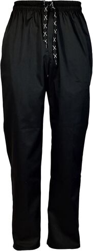 Black Classic Lightweight Chef Pants - Unisex-Adults, One Size in Saudi Arabia