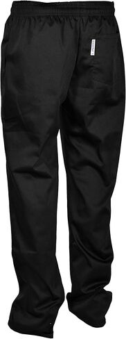 Black Classic Lightweight Chef Pants - Unisex-Adults, One Size in Saudi Arabia