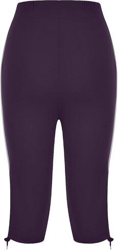 2025 Summer Capris for Women Low Rise Drawstring Capri Pants Casual Lightweight Yoga Workout Pant Knee Length Lounge in Kuwait