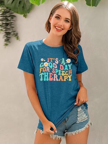 Mental Health Awareness Shirt: Speech Therapy Shirts SLP Gifts Shirt Speech Language Pathologist Tee Top in Saudi Arabia