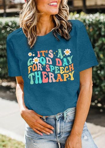 Mental Health Awareness Shirt: Speech Therapy Shirts SLP Gifts Shirt Speech Language Pathologist Tee Top in Saudi Arabia