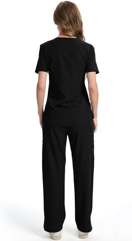 Caidienu Medical Scrubs for Women Set: Scrub Scrub Scrub stretch Usiform in Kuwait