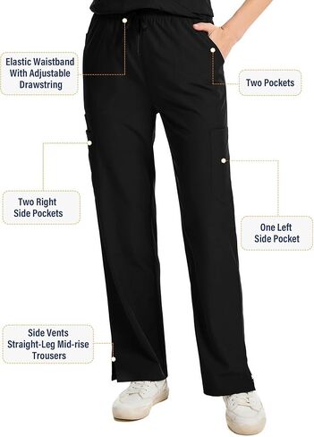 Caidienu Medical Scrubs for Women Set: Scrub Scrub Scrub stretch Usiform in Kuwait