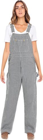 Skylinewears Women's Denim Bib Overall Dungaree Utility Pockets Denim Bib With Adjustable Straps in Saudi Arabia