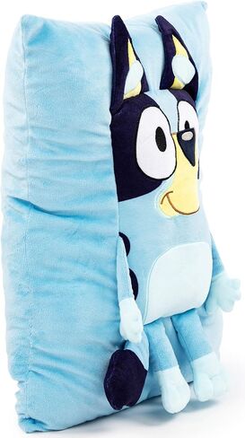 وسادة Bluey Snuggle - وسادة رمي زخرفية فائقة الناعم - تبلغ مساحتها 15 بوصة (منتج أزرق رسمي) in Kuwait