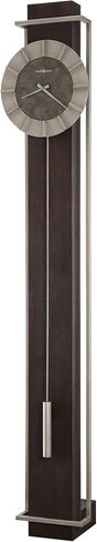 Howard Miller Oscar Floor Clock, Analog Display Silver Pendulum Grandfather Clocks with Silver Finished for Home Decor, Office & Living Room Quartz Movement in Saudi Arabia