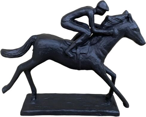 Iron Figurine Riding Sculpture Hercules Statue Bicycle Sculpture Strong Man Metal Statue Arts Gifts Abstract Modern Accents Home Office Decoration (Riding) in Saudi Arabia