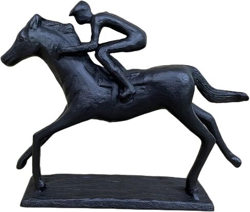 Iron Figurine Riding Sculpture Hercules Statue Bicycle Sculpture Strong Man Metal Statue Arts Gifts Abstract Modern Accents Home Office Decoration (Riding) in Saudi Arabia