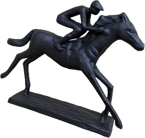 Iron Figurine Riding Sculpture Hercules Statue Bicycle Sculpture Strong Man Metal Statue Arts Gifts Abstract Modern Accents Home Office Decoration (Riding) in Saudi Arabia
