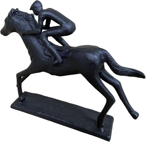 Iron Figurine Riding Sculpture Hercules Statue Bicycle Sculpture Strong Man Metal Statue Arts Gifts Abstract Modern Accents Home Office Decoration (Riding) in Saudi Arabia