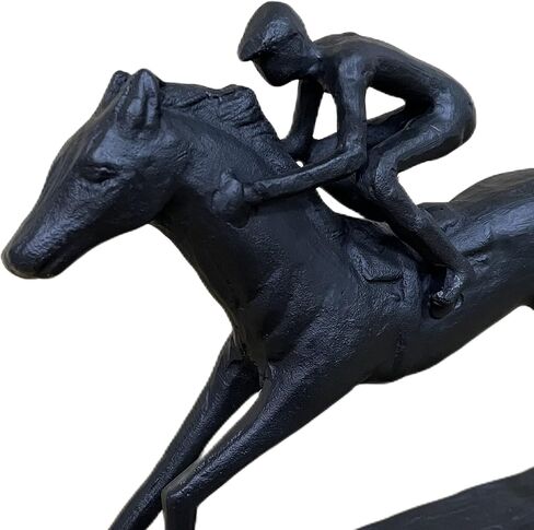 Iron Figurine Riding Sculpture Hercules Statue Bicycle Sculpture Strong Man Metal Statue Arts Gifts Abstract Modern Accents Home Office Decoration (Riding) in Saudi Arabia