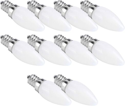 10pcs E12 LED Bulb 1.5W Warm White Chandelier Ceiling Light for Home Lighting AC 110V in Saudi Arabia
